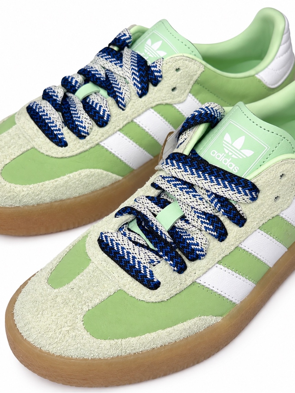 Adidas Sambae W Semi Green Spark JI2738 Women’s 8.5 New With Box - Picture 5 of 7